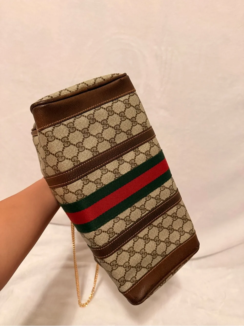 Gucci Vintage Ophidia Medium Boston Bag With Free DIY Strap